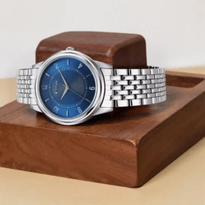 Titan Karishma Blue Dial Silver & Rose Gold Stainless Steel Strap Analog Watch