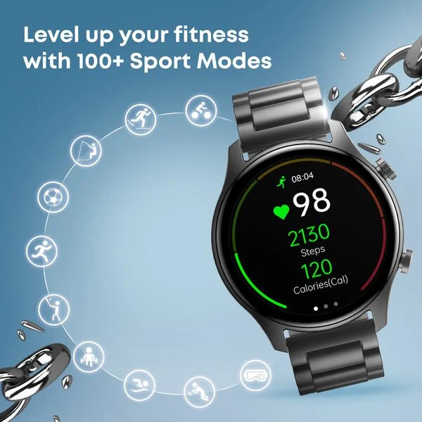 Fastrack Astor FR2 Pro Smart Watch with 3.63 cm AMOLED Display with 466*466 Pixel Resolution, AI Voice Assistant